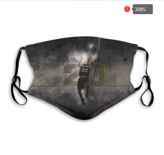 NBA San Antonio Spurs #3 Dust mask with filter->nba dust mask->Sports Accessory